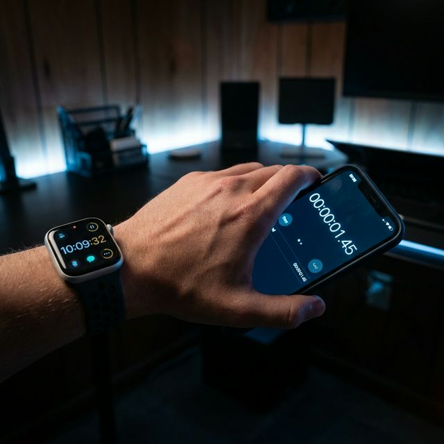 iPhone and Apple Watch showing fast response time